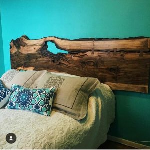 Live Edge Black Walnut Headboard