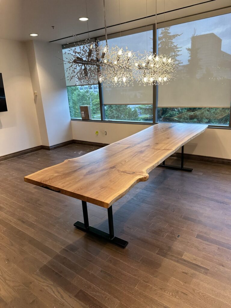 Live Edge White Ash Table